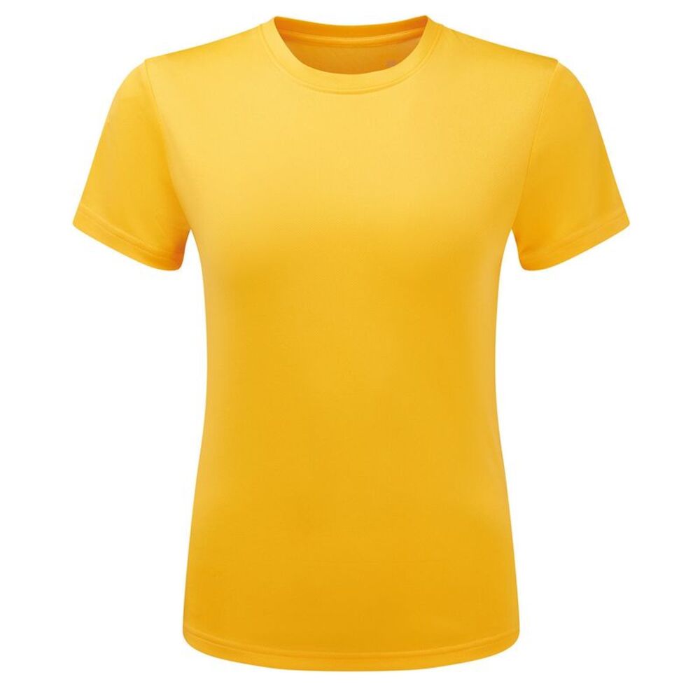 TriDri Womens/Ladies Ion-Charge Textured Recycled T-Shirt / Sun Yellow